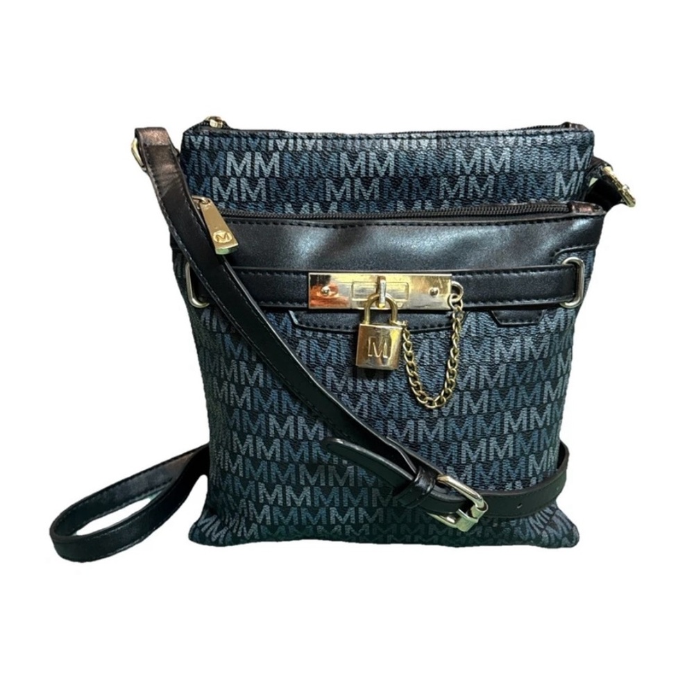 Black and Gold Women's Crossbody Bag